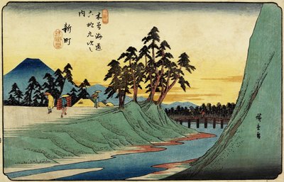 No.12 Shinmachi de Utagawa Hiroshige