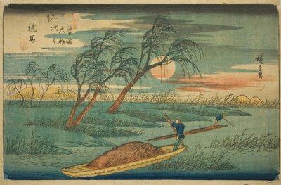 No. 32: Seba, de la serie "Sesenta y Nueve Estaciones del Kisokaido (Kisokaido rokujukyu tsugi no uchi)" de Utagawa Hiroshige