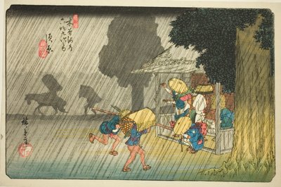 No. 40: Suhara, de la serie "Sesenta y nueve estaciones del Kisokaido" de Utagawa Hiroshige