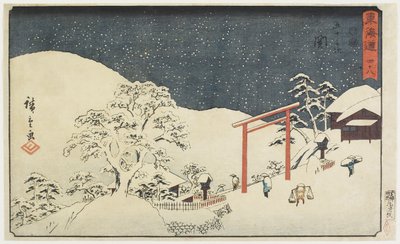 No. 48: Seki de Utagawa Hiroshige