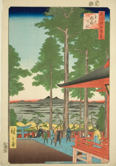 Santuario Oji Inari, de la serie "Cien vistas famosas de Edo" de Utagawa Hiroshige