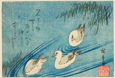 Ostreros de Utagawa Hiroshige
