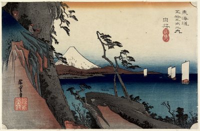 Paso Satta, Yui, c. 1833 de Utagawa Hiroshige
