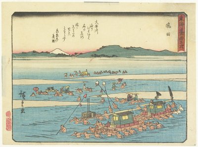 Shimada, 1837-1844 de Utagawa Hiroshige