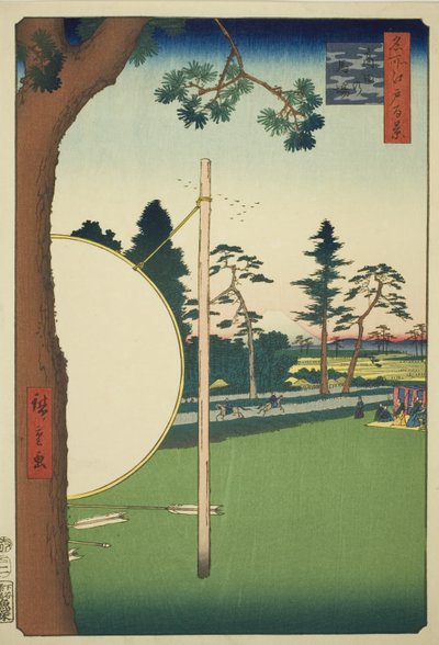 Campos de equitación de Takata (Takata no baba), de la serie "Cien Vistas Famosas de Edo" de Utagawa Hiroshige
