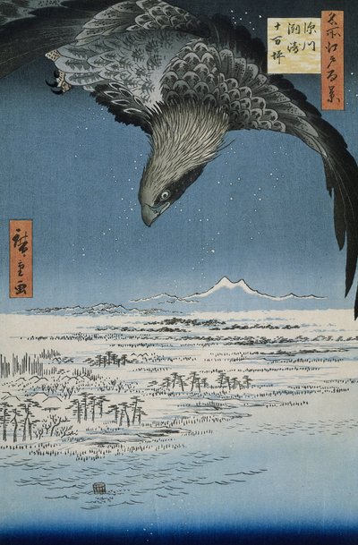 La llanura de Jumantsubo en Susaki cerca de Fukagawa de Utagawa Hiroshige