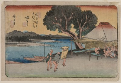 The Sixty-Nine Stations of the Kiso Highway: Shionata de Utagawa Hiroshige