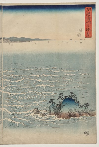 Los Remolinos de Awa de Utagawa Hiroshige
