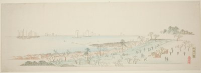 Vista de la Colina Goten, de la serie "Trece Vistas de los Alrededores de Edo" de Utagawa Hiroshige