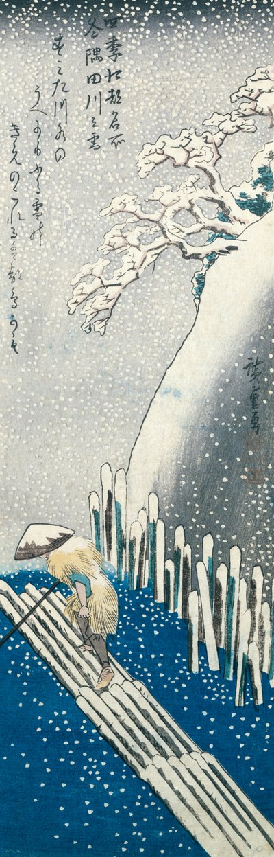 Escena de invierno de Utagawa Hiroshige