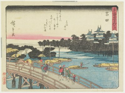Yoshida, 1837-1844 de Utagawa Hiroshige