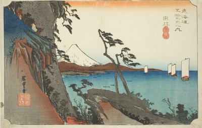 Yui: Pico Satta, de la serie "Cincuenta y tres estaciones del camino Tokaido" de Utagawa Hiroshige