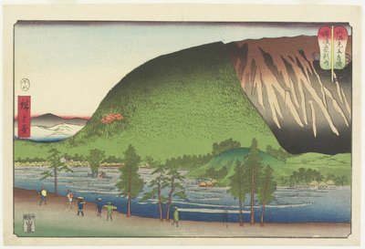 Montaña Zo_zu en las provincias de Sanuki, agosto de 1857 de Utagawa Hiroshige