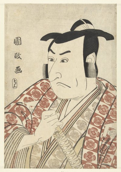 Parte s Tepo RT Ret Van Ichikawa Omezo de Utagawa Kunimasa