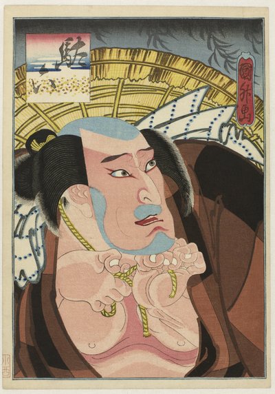 Kataoka Ichizô I als Daroku de Utagawa Kunimasu