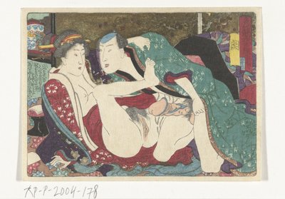 Lugar del Tokaido El camino erótico a la capital (título de la serie) de Utagawa Kunisada (I) (attributed to)