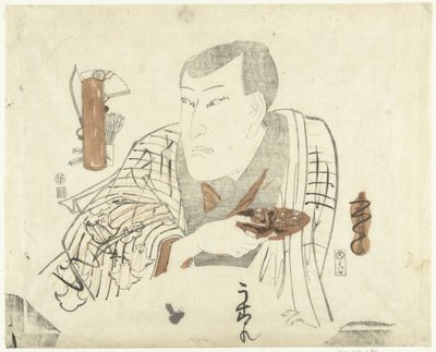 Actor con plato de Utagawa Kunisada (I)