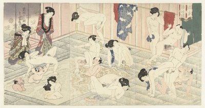 Casa de baños en Hakone de Utagawa Kunisada (I)
