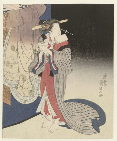 Cortesana se prepara para la noche de Utagawa Kunisada (I)
