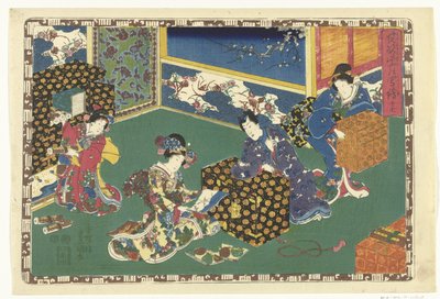 capitulo 17 True Images of the Splendid Prince (título de la serie) Sono sugata Hikaru no utsushi-e (título de serie en objeto) de Utagawa Kunisada (I)
