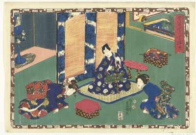 capitulo 21 True Images of the Splendid Prince (título de la serie) Sono sugata Hikaru no utsushi-e (título de serie en objeto) de Utagawa Kunisada (I)