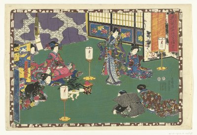 capitulo 42 True Images of the Splendid Prince (título de la serie) Sono sugata Hikaru no utsushi-e (título de serie en objeto) de Utagawa Kunisada (I)