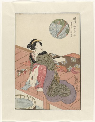 MP de la mano de Inari Tío Inari (Blood te sound bje CT) S sound heden whit Edo (serie s ground te sound bje CT) Native Edo Kanoko (Serie s ground te sound bje CT) de Utagawa Kunisada (I)