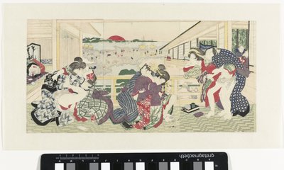 Parejas de amor en el porche de Utagawa Kunisada (I)