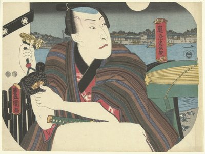 Samurai en el río de Utagawa Kunisada (I)