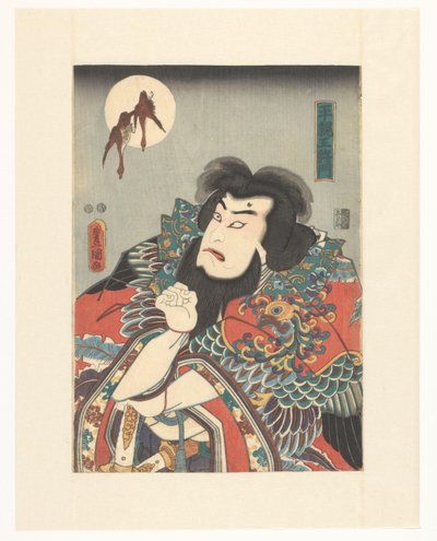 El nuevo emperador Taira Masakado (título sobre objeto) de Utagawa Kunisada (I)