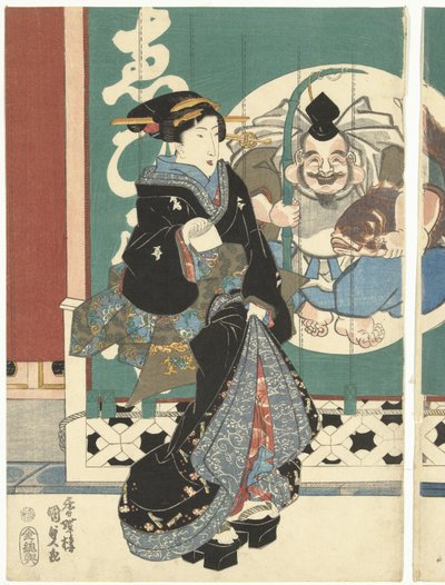 Mujeres en la tienda Ebisuya de Utagawa Kunisada (I)