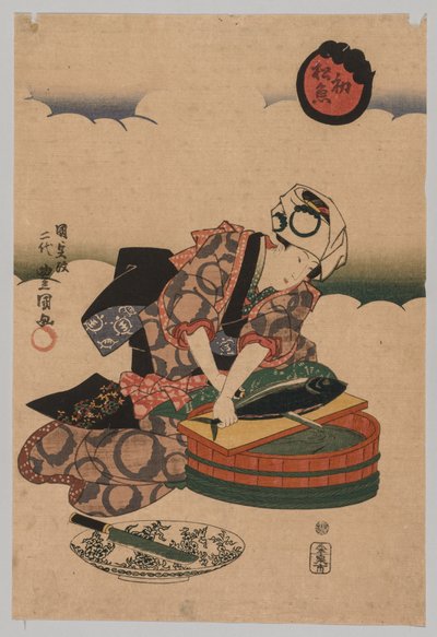 Preparando Bonita de Utagawa Kunisada