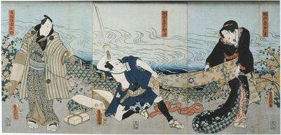 Escena de teatro de Utagawa Kunisada