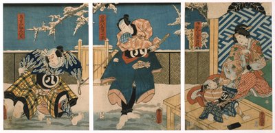 Escena de teatro de Utagawa Kunisada
