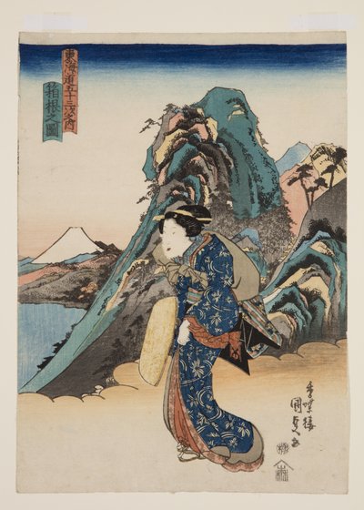 Vista de Hakone de Utagawa Kunisada