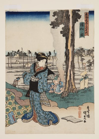 Vista de Hamamatsu (Hamamatsu no zu) de Utagawa Kunisada