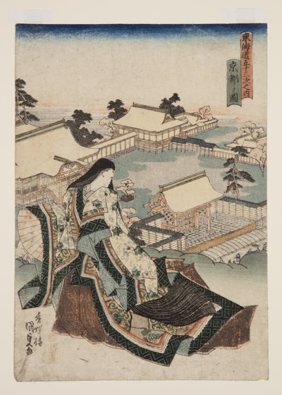 Vista de Kioto de Utagawa Kunisada