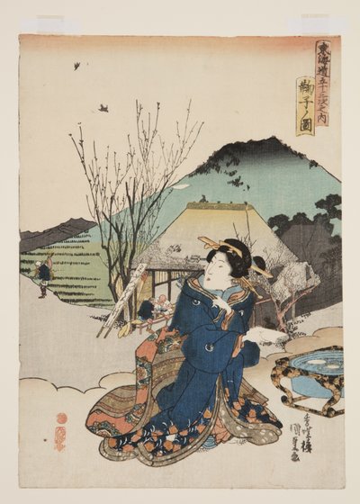 Vista de Mariko de Utagawa Kunisada