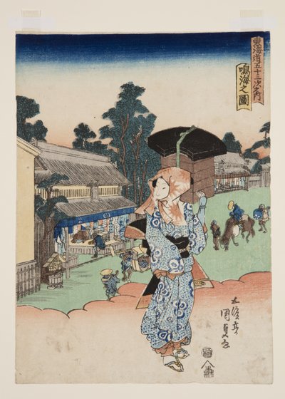 Vista de Narumi (Narumi no zu) de Utagawa Kunisada