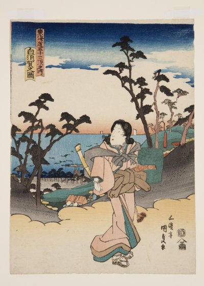 Vista de Shirasuka de Utagawa Kunisada