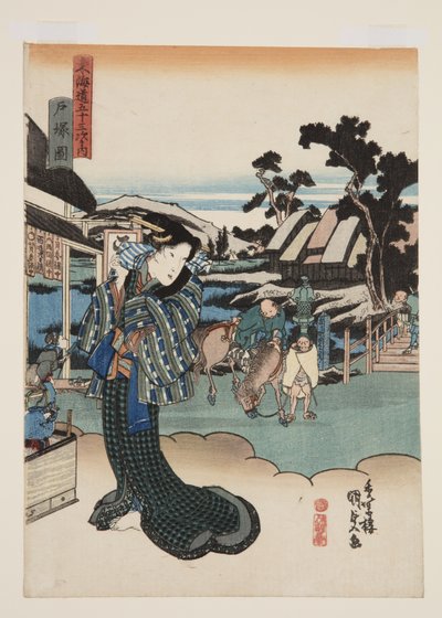 Vista de Totsuka de Utagawa Kunisada
