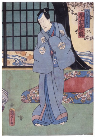 Ichimura Kakitsu Iv en el papel de Sonobe Saemon (xilografía en color) de Utagawa Kunisada II
