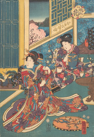 Flor de Akashi Akashi no hana, 1853 de Utagawa Kuniteru