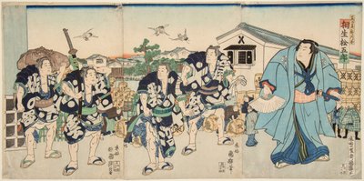 El luchador de sumo Aioi de Utagawa Kuniteru