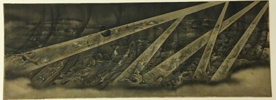 Tempestad de Utagawa Kunitoshi