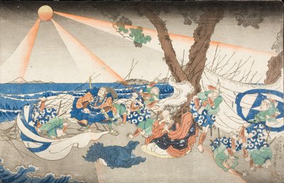 En el lugar de ejecución de Tatsunokuchi, provincia de Sagami de Utagawa Kuniyoshi