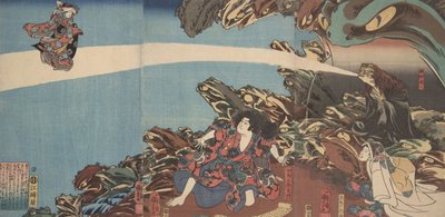 Gama Sennins Animus de la serie Ibaraki no keshin de Utagawa Kuniyoshi