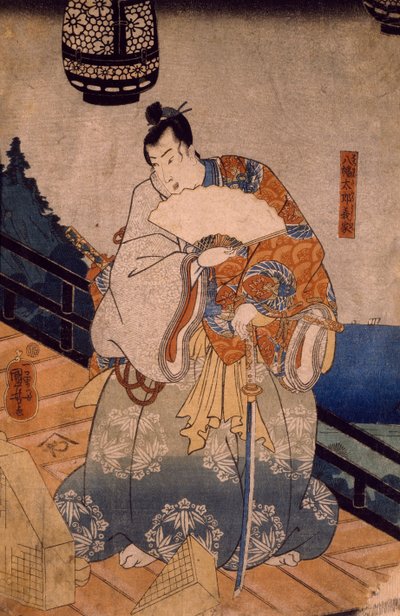 Hachiman Taro Yoshiie de Utagawa Kuniyoshi