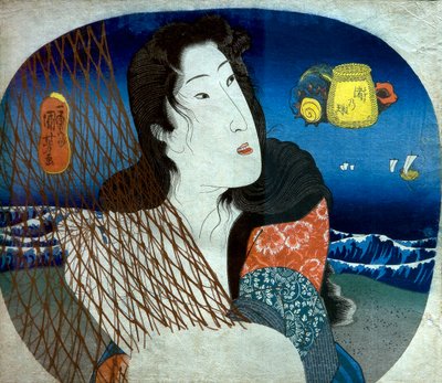 Joya de la Orilla del Mar (Nagisa no tama), c.1836 de Utagawa Kuniyoshi