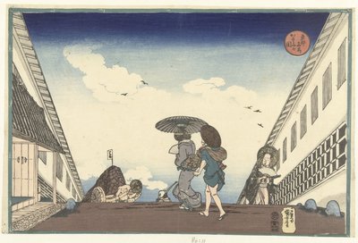 Kasumigaseki (título sobre objeto) Lugares famosos de la capital del este (título de la serie) Toto meisho (título de la serie sobre el objeto) de Utagawa Kuniyoshi
